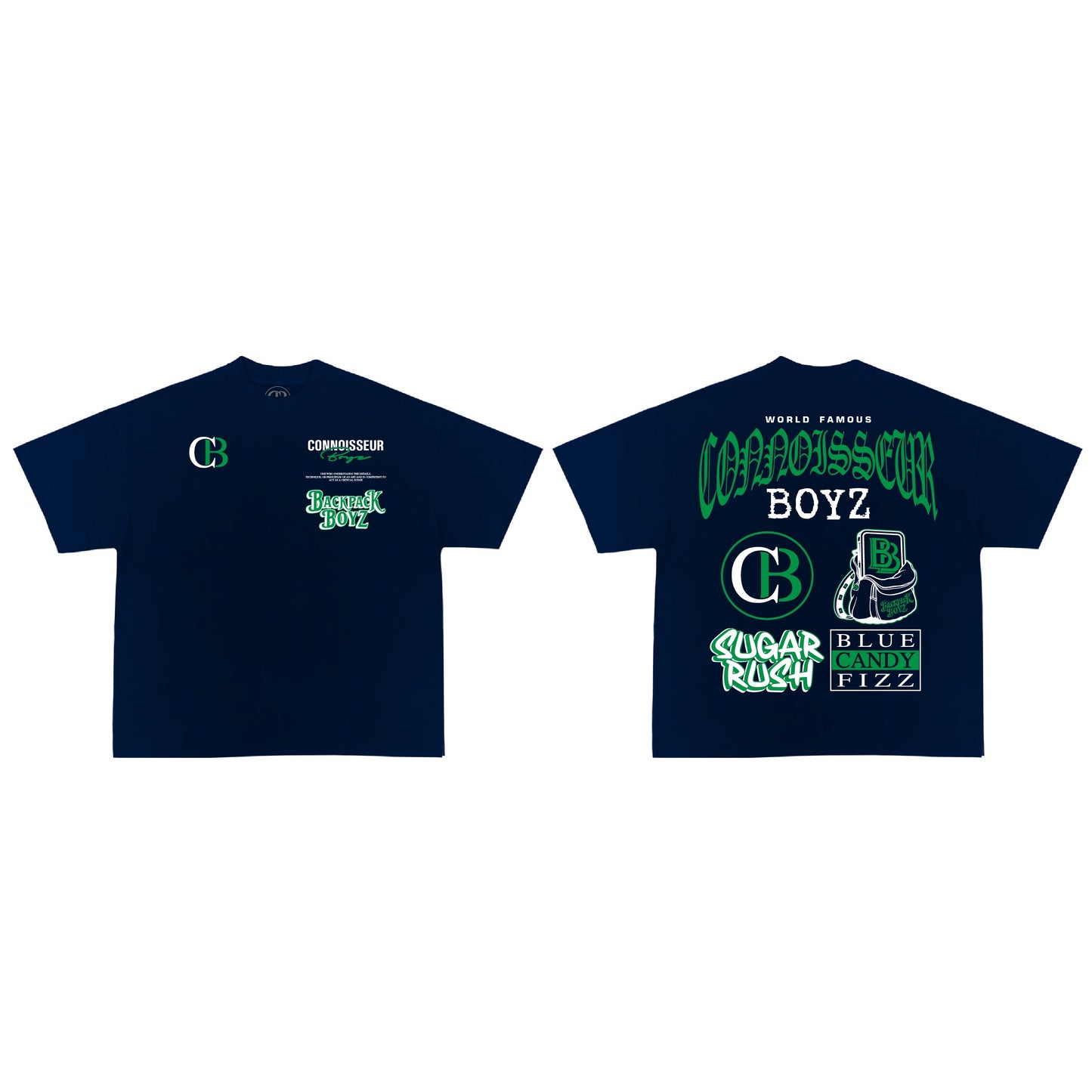 Connoisseur Boyz x Back pack Boyz  (blue/green)