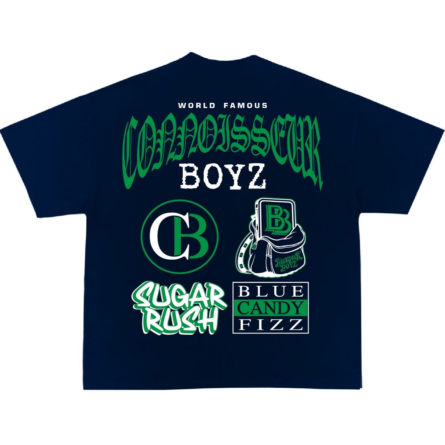 Connoisseur Boyz x Back pack Boyz  (blue/green)